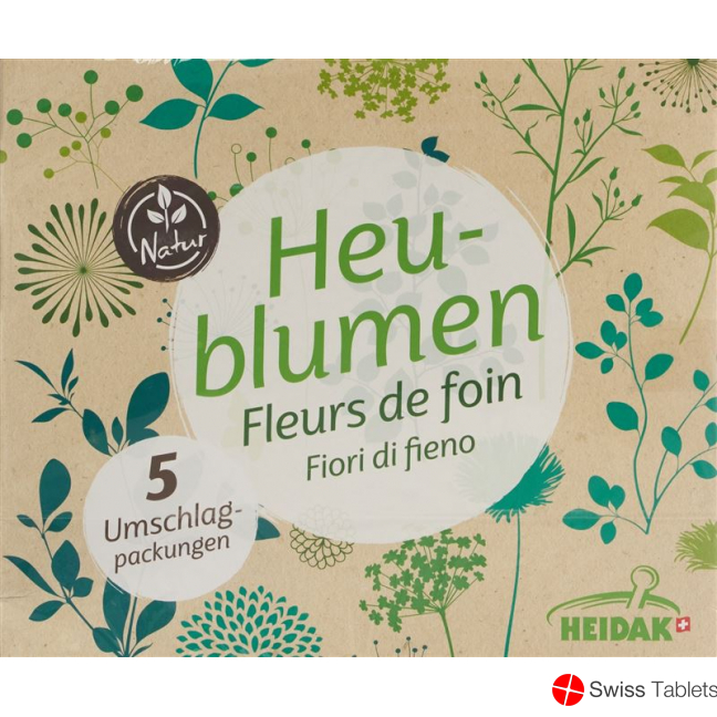 Heidak Heublumen für Wickel 5 Beutel 50g buy online