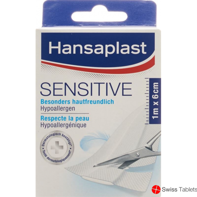 Hansaplast Sensitive Schnellverband 10cm x 6cm 10 Stück buy online