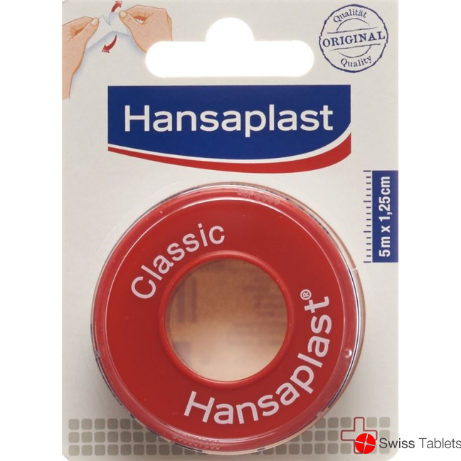 Hansaplast Classic adhesive plaster 5mx1.25cm buy online