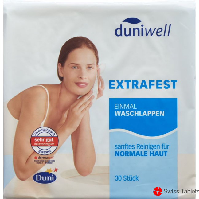 Duniwell Sanft Reinigende Einmal Waschlappen 30 Stück buy online