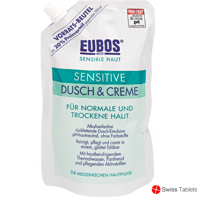 Eubos Sensitive Dusch + Creme Refill 400ml buy online