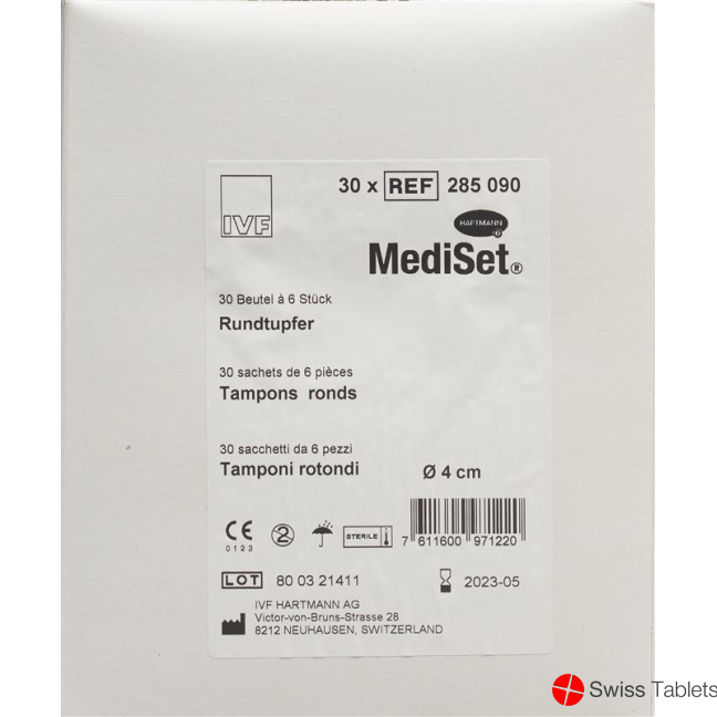 Mediset IVF Rundtupfer 4cm Steril 30 Beutel 6 Stück buy online