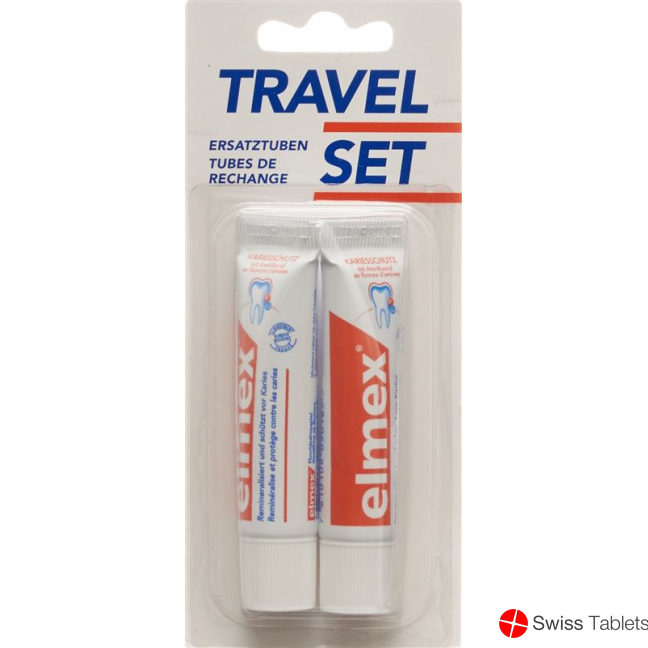 Elmex Rot Zahnpasta Taschenset 2x 12ml buy online