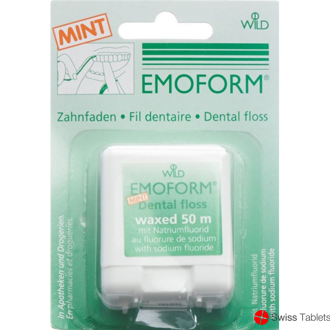 Emoform tooth thread Mint 50m buy online