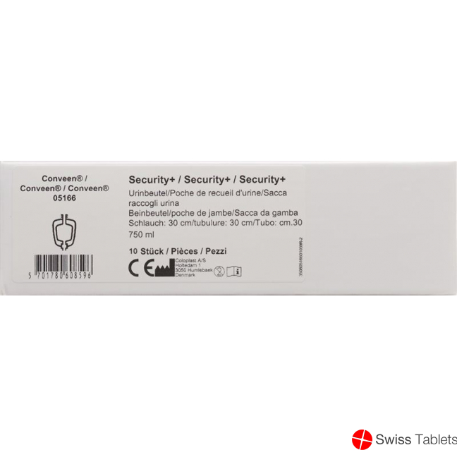 Conveen Security Plus Beinbeutel Unsteril 750ml 30cm 10 Stück buy online