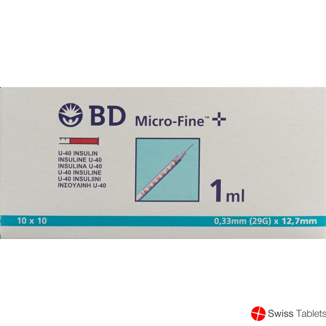 BD Microfine+ U40 Insulin Spritze 100x 1ml buy online