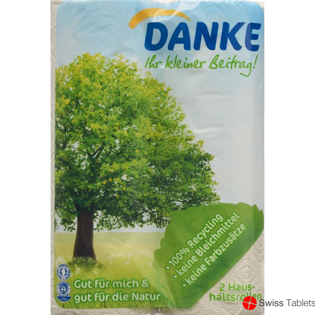 DANKE Haushaltstücher 3 Lagen 2 Rollen buy online