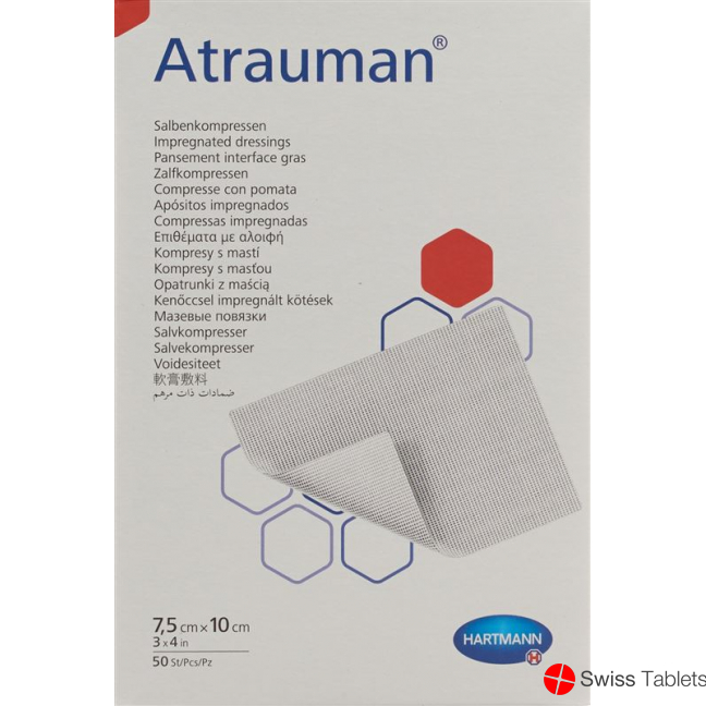 Atrauman Salbenkompressen 7.5x10cm Steril 50 Stück buy online