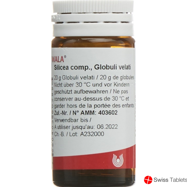 Wala Silicea Comp Globuli Flasche 20g buy online