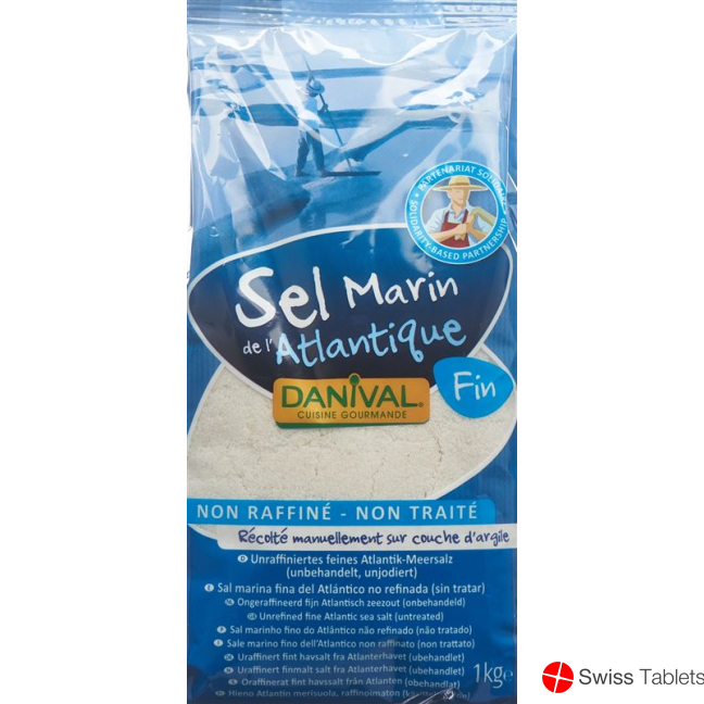Danival Atlantisches Meersalz Fein 1kg buy online