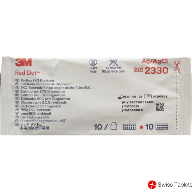 3M Red Dot Ruhe Ekg Elekt 10x 10 Stück 2330 buy online