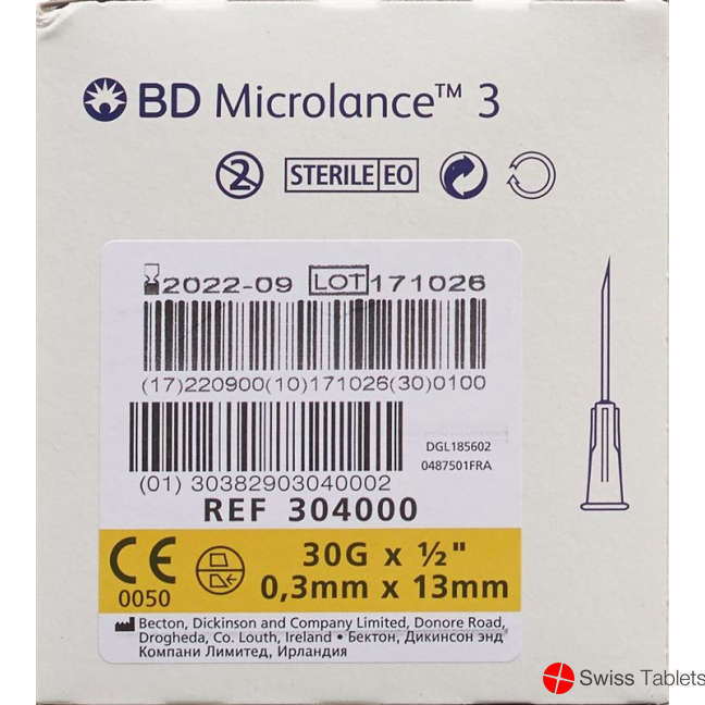 BD Microlance 3 Injektionskanülen 0.3mm x 13mm Gelb 100 Stück buy online