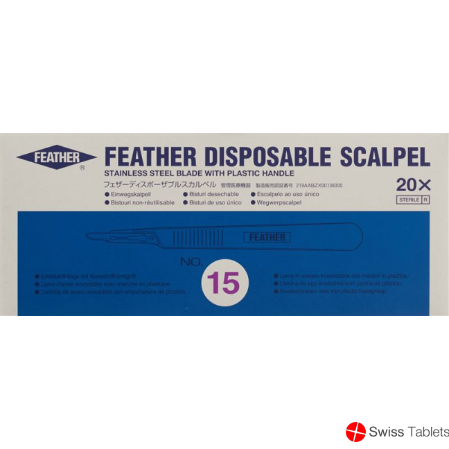Feather Skalpell 1x Nr 15 20 Stück buy online