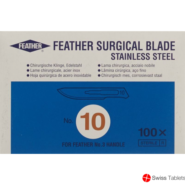 Feather Skalpellklingen Steril Nr 10 100 Stück buy online