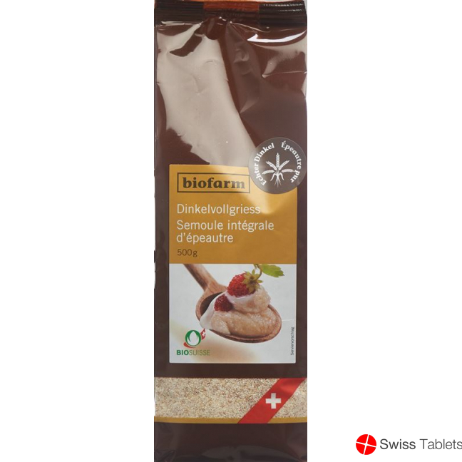 Biofarm Dinkel Vollgriess Knospe 500g buy online