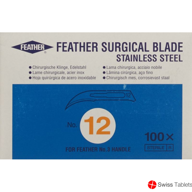 Feather Skalpellklingen Steril Nr 12 100 Stück buy online