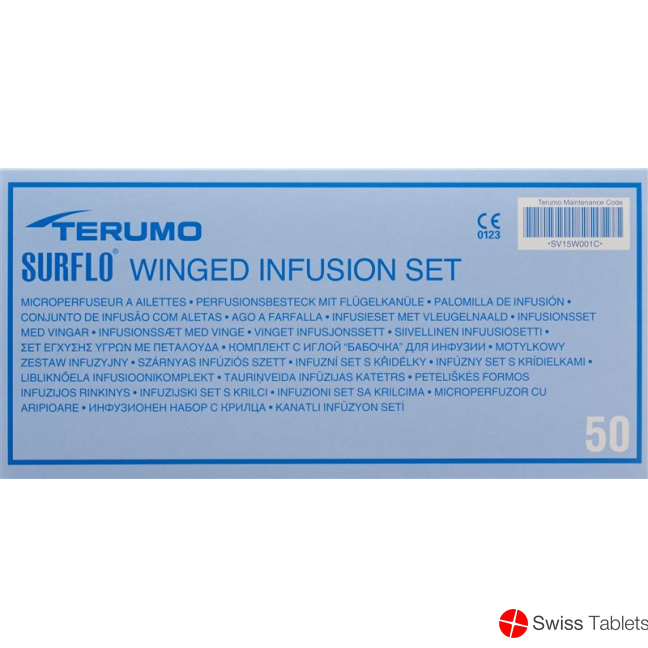 Terumo Surflo Perfusionsbesteck mit Flügelkanüle 25g 0.5x19mm Orange 50 Stück buy online
