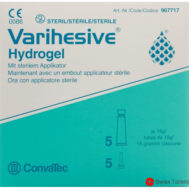 Varihesive Hydrogel M Applikator Steril 5x 15g buy online