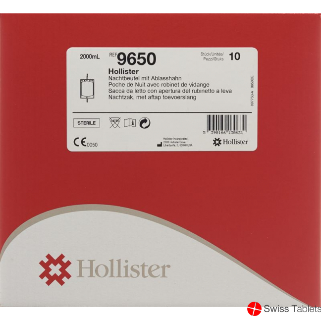 Hollister Bettbeutel 2L 120cm Steril 10 Beutel buy online