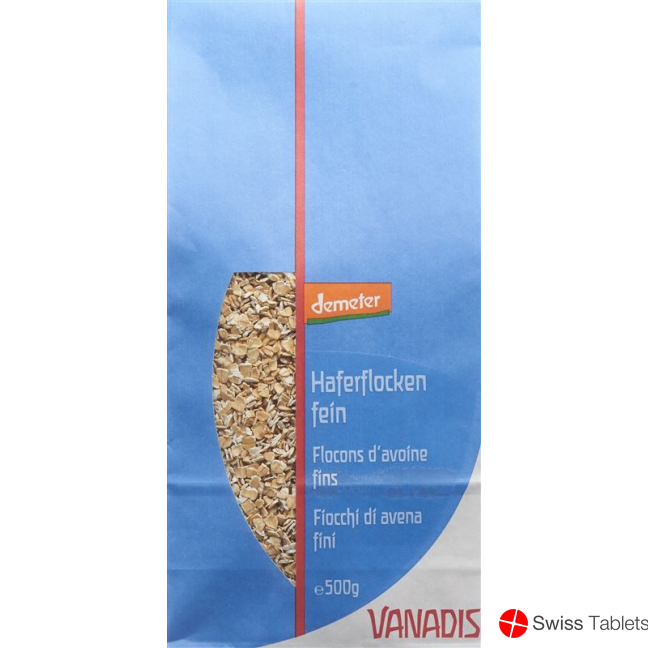 Vanadis Haferflocken Fein Demeter Beutel 500g buy online
