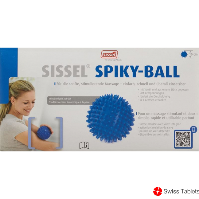 Sissel Igelbaelle 10cm Blau 2 Stück buy online