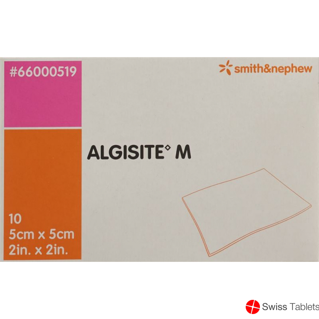 Algisite M Alginat Kompressen 5x5cm 10 Stück buy online