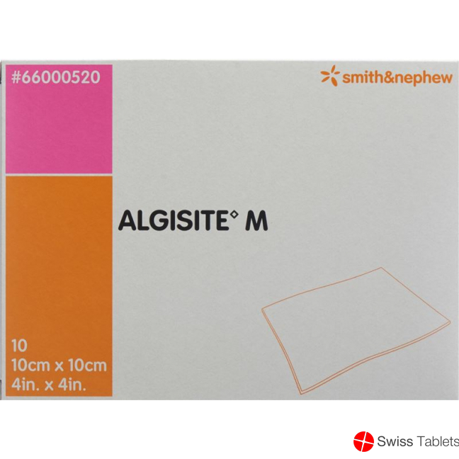Algisite M Alginat Kompressen 10x10cm 10 Stück buy online
