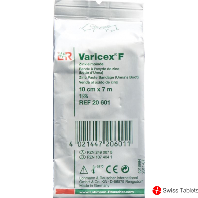 Varicex F zinc paste bandage 10cmx7m buy online