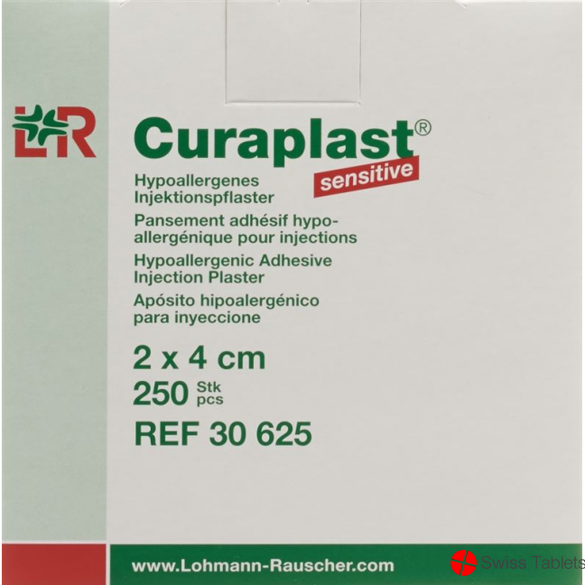 Curaplast Sensitive Injektionspfl 2cmx4cm 250 Stück buy online