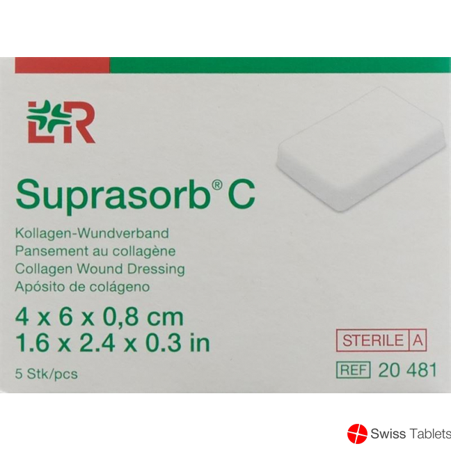Suprasorb C Kollagenverband 4x6cm Steril 5 Stück buy online
