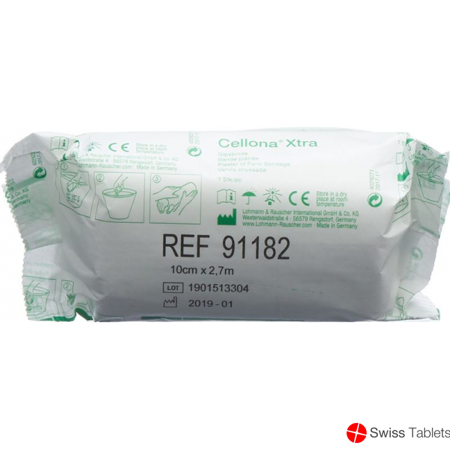 Cellona Xtra Gipsbinden 2.75mx10cm Weiss 60 Stück buy online