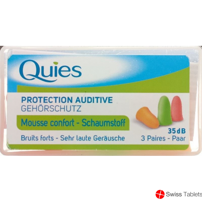 Quies Lärmgehörschutzkugeln Schaumstoff 6 Stück buy online