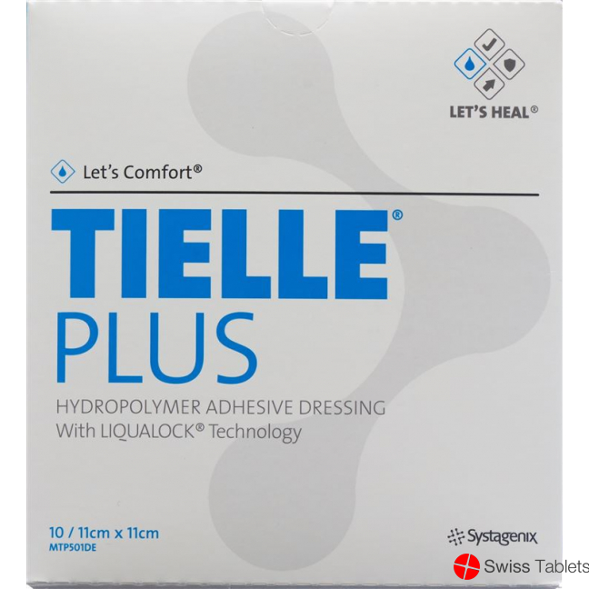 Let's Comfort Tielle Plus Hydropolymer-Verband 11x11cm 10 Beutel buy online