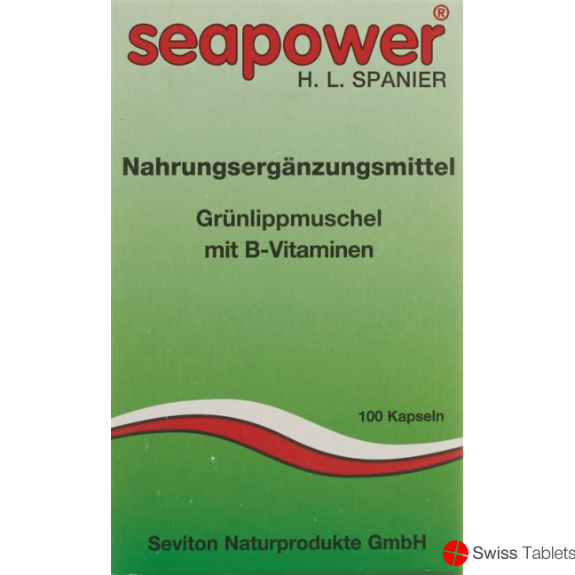 Seapower Grünlippmuschel mit B-Vitaminen Kapseln 100 Stück buy online