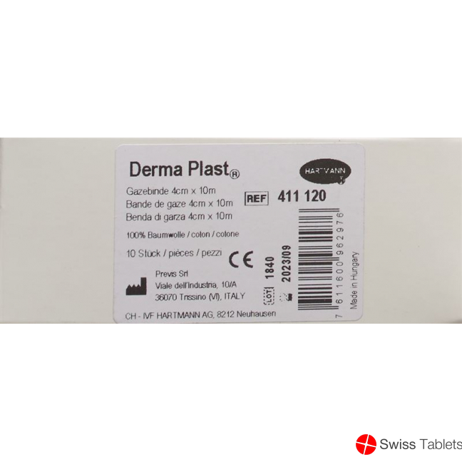 Dermaplast Gauze Bandage Fixed-Edged 10mx4cm buy online