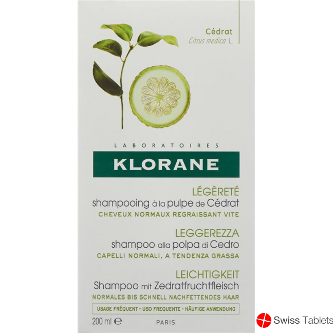 Klorane Shampoo mit Zedratfruchtfleisch 200ml buy online
