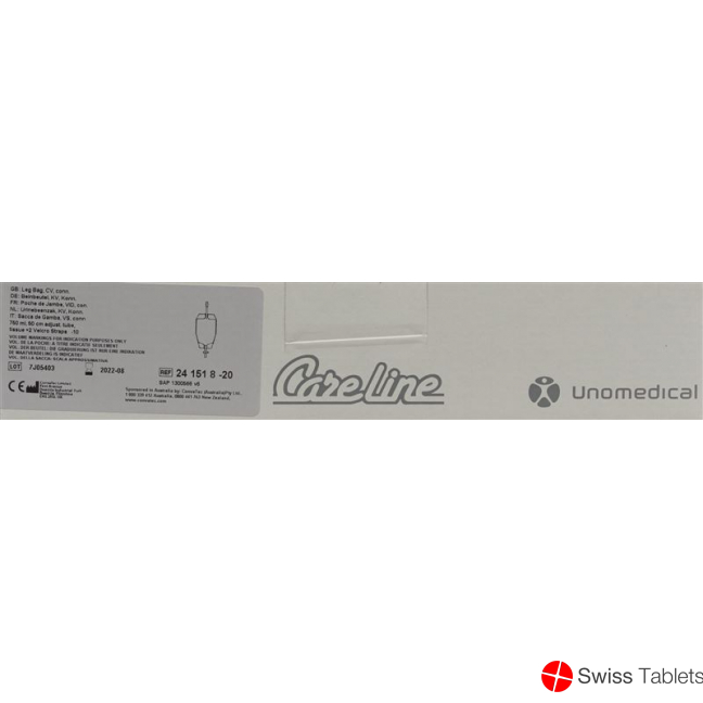Careline Beinbeutel 750ml 50cm Ablauf Unsteril 10 Stück buy online