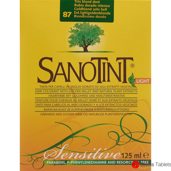 Sanotint Sensitive Light Hair Color 87 Honey Blonde Extra Light buy online