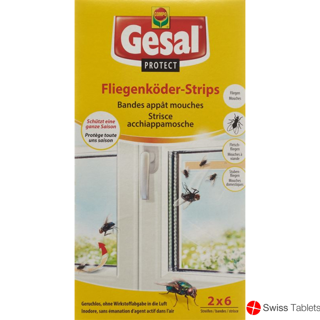Gesal Protect Fliegenkoeder Strips 2x 6 Stück buy online