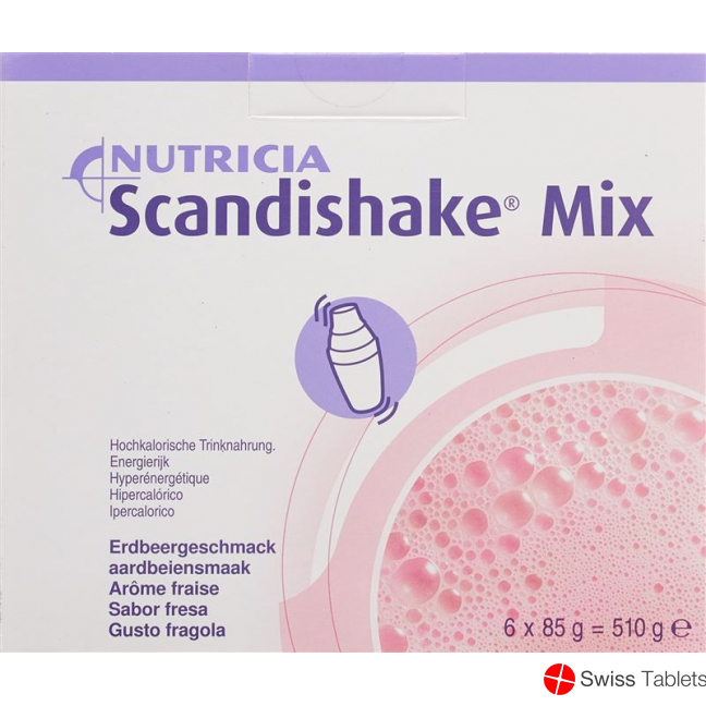 Scandishake Mix Pulver Erdbeere 6x 85g buy online