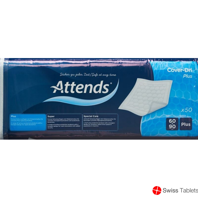 Attends Cover Dri Unterl Plus 60x90cm Beutel 50 Stück buy online