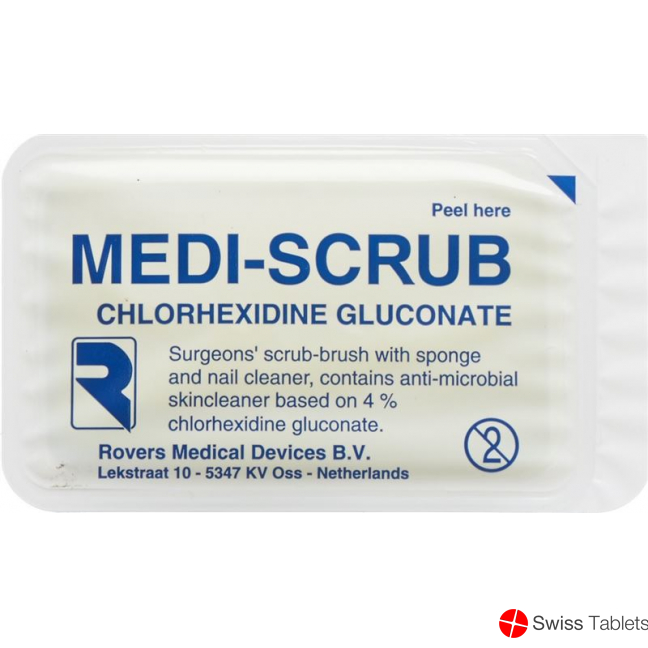 Medi Scrub 1x hand washing brush chlorhexide gluconate buy online