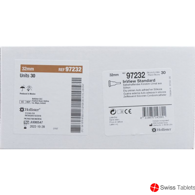 Hollister Inview Kondom Urinal 29mm 30 Stück buy online