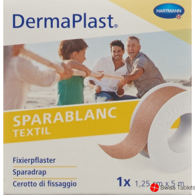 Dermaplast Sparablanc textile 1.25cmx5m skin color buy online