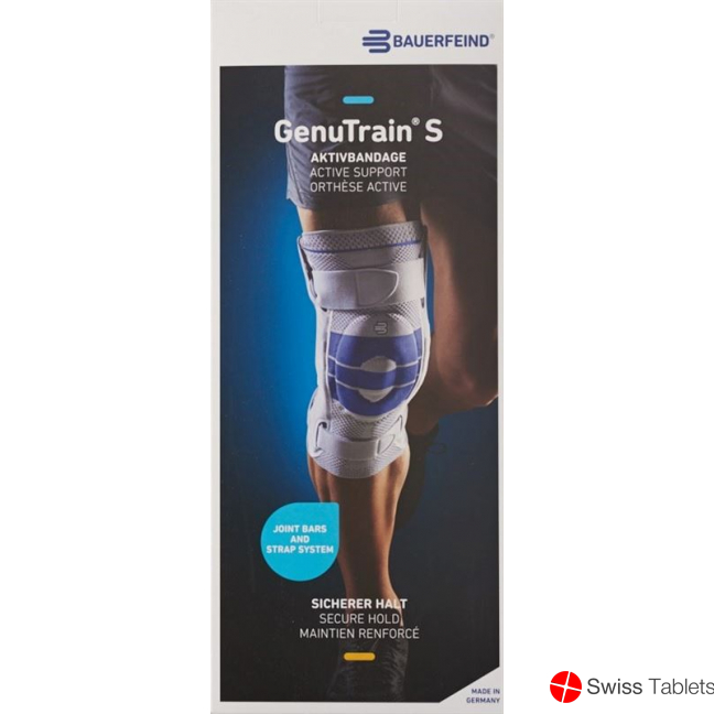 Bauerfeind GenuTrain S Aktivbandage Knie Grösse Links 3 Titan buy online