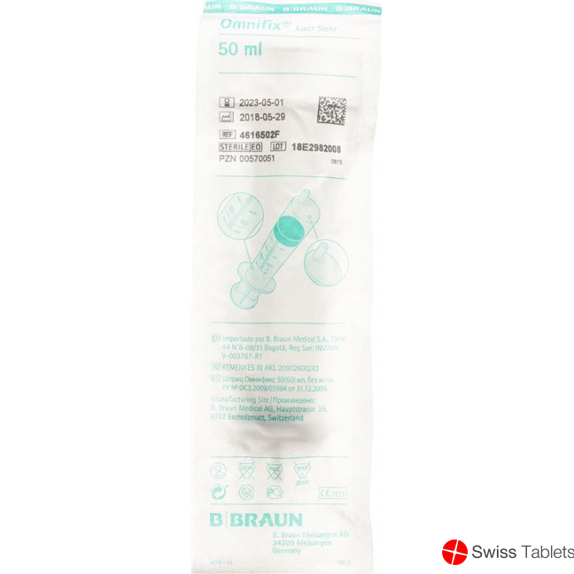 Omnifix Syringe 50ml Luer Latex free buy online