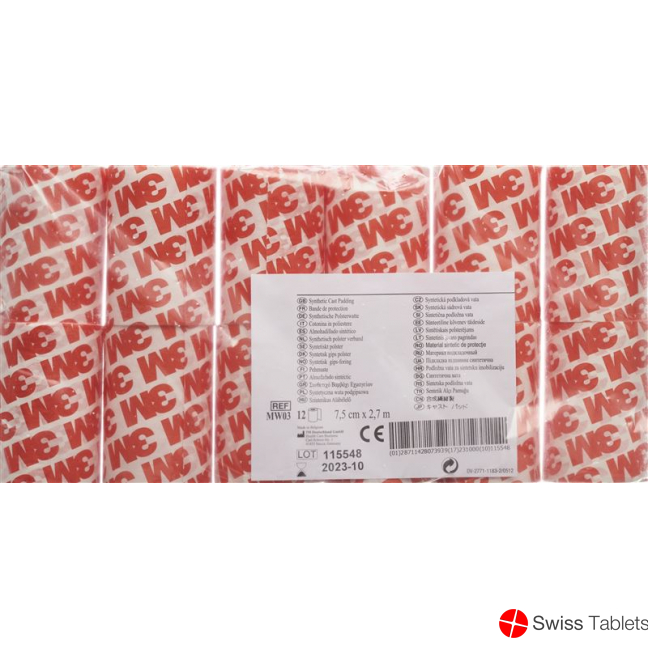 3M Polsterwatte 7.5cmx2.7m Rolle 12 Stück buy online