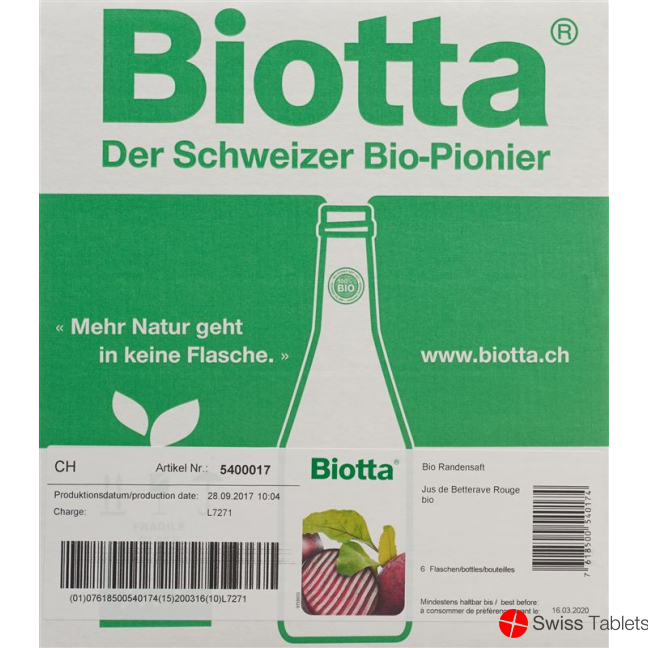 Biotta Bio Rande Flasche 5dl buy online