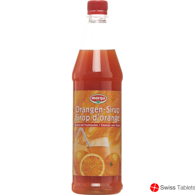 Morga Orangen Sirup mit Fruchtzucker Petflasche 7.5dl buy online