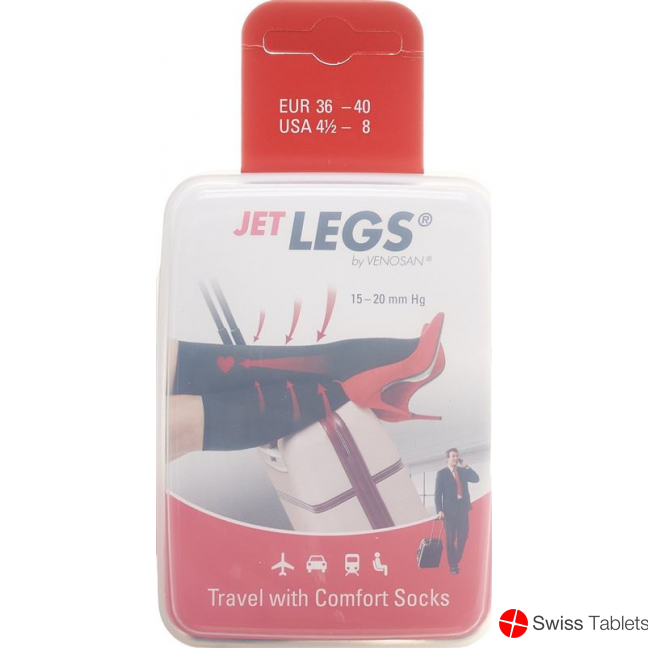 Jet Legs Travel Socks Grösse 36-40 Navy 1 Paar buy online